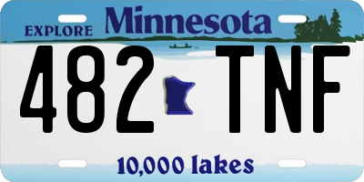 MN license plate 482TNF