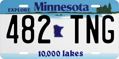 MN license plate 482TNG