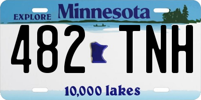 MN license plate 482TNH