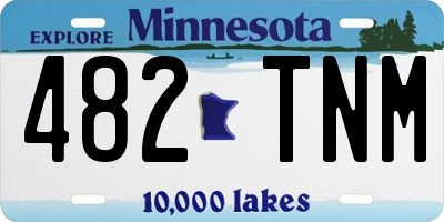 MN license plate 482TNM