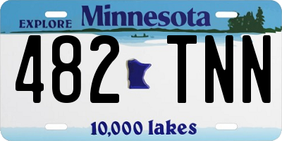 MN license plate 482TNN