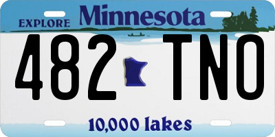 MN license plate 482TNO