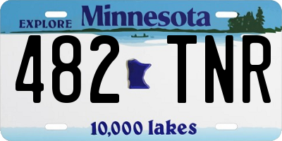 MN license plate 482TNR