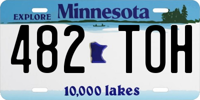 MN license plate 482TOH