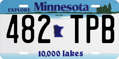MN license plate 482TPB