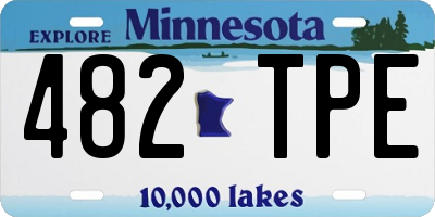 MN license plate 482TPE