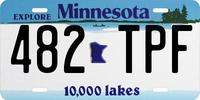 MN license plate 482TPF
