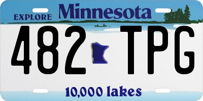 MN license plate 482TPG