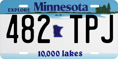MN license plate 482TPJ