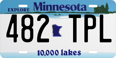MN license plate 482TPL
