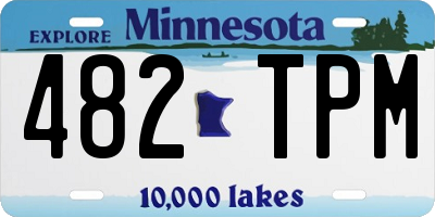 MN license plate 482TPM