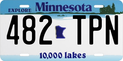MN license plate 482TPN