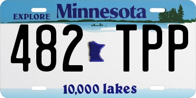 MN license plate 482TPP
