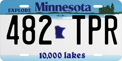 MN license plate 482TPR