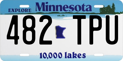 MN license plate 482TPU
