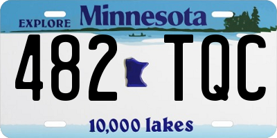 MN license plate 482TQC