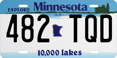 MN license plate 482TQD
