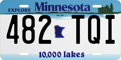 MN license plate 482TQI