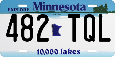 MN license plate 482TQL