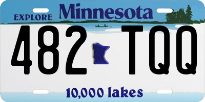 MN license plate 482TQQ