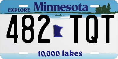 MN license plate 482TQT