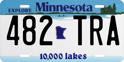 MN license plate 482TRA