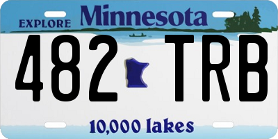 MN license plate 482TRB