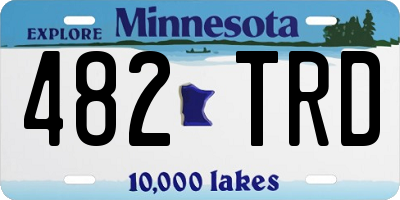 MN license plate 482TRD