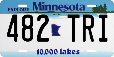 MN license plate 482TRI