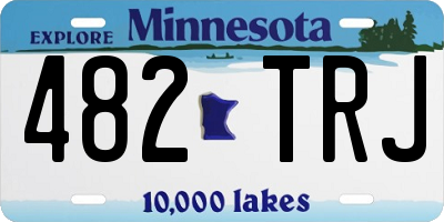 MN license plate 482TRJ