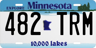 MN license plate 482TRM
