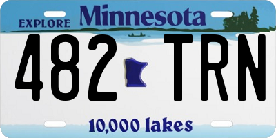 MN license plate 482TRN