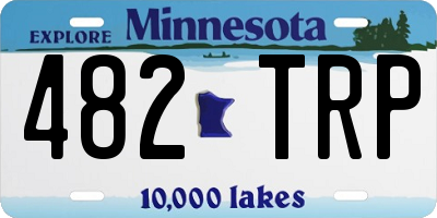 MN license plate 482TRP
