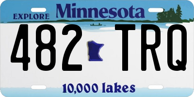 MN license plate 482TRQ