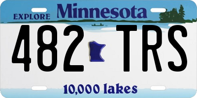 MN license plate 482TRS