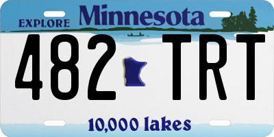 MN license plate 482TRT