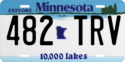 MN license plate 482TRV