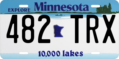 MN license plate 482TRX