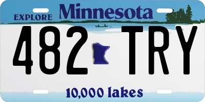 MN license plate 482TRY