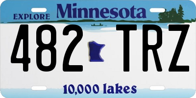 MN license plate 482TRZ
