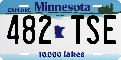 MN license plate 482TSE