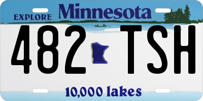 MN license plate 482TSH