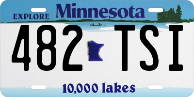 MN license plate 482TSI
