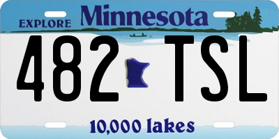 MN license plate 482TSL