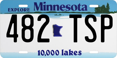 MN license plate 482TSP