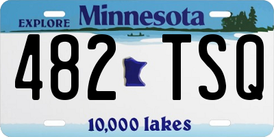 MN license plate 482TSQ