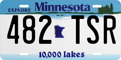 MN license plate 482TSR