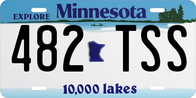 MN license plate 482TSS