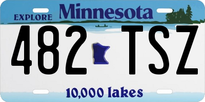 MN license plate 482TSZ