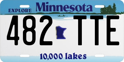 MN license plate 482TTE
